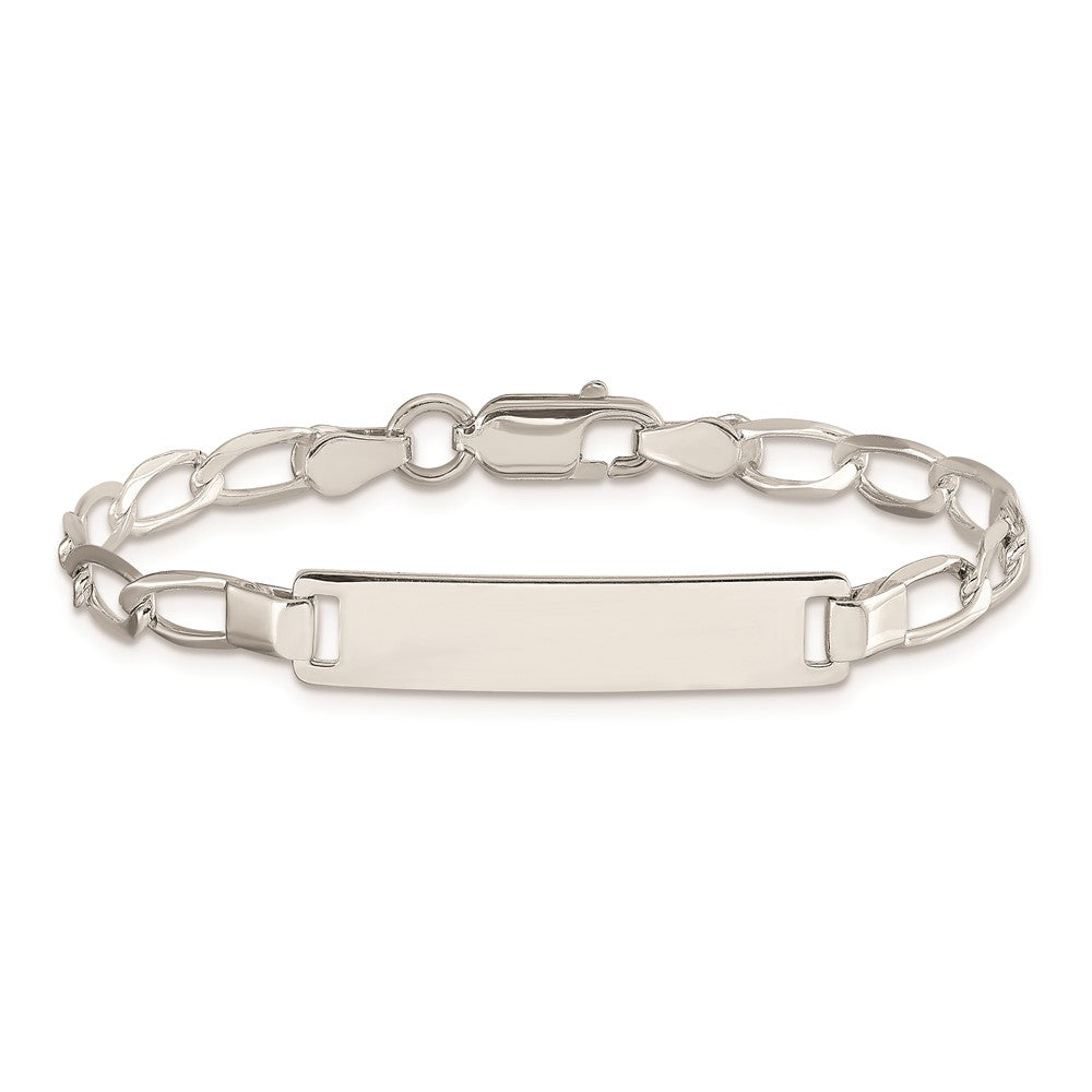 Sterlingsilber Poliert Gravierbar Childrens Id Armband