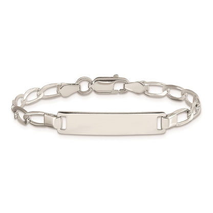 Sterlingsilber Poliert Gravierbar Childrens Id Armband