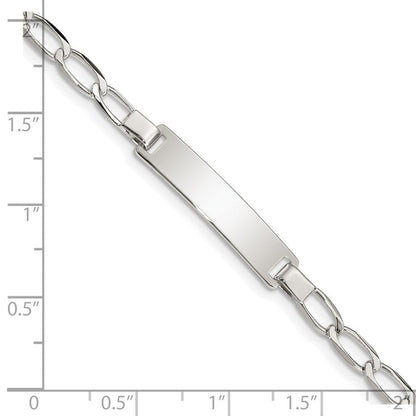 Sterlingsilber Poliert Gravierbar Childrens Id Armband