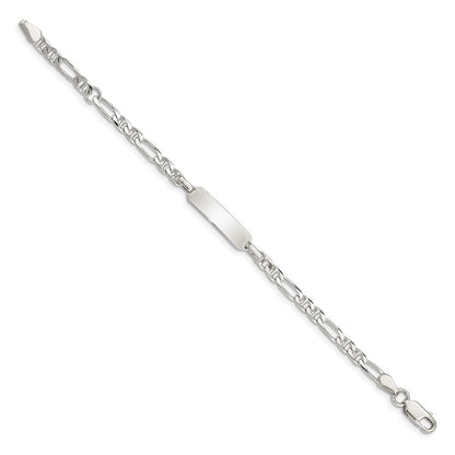 5 Zoll Sterlingsilber Childrens Id Anker 5 Zoll Plus 1 Zoll Verlängerung Glieder Armband