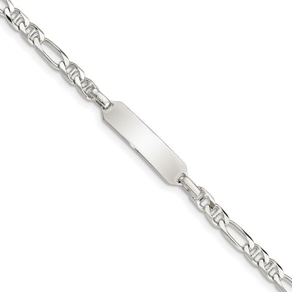 5 Zoll Sterlingsilber Childrens Id Anker 5 Zoll Plus 1 Zoll Verlängerung Glieder Armband