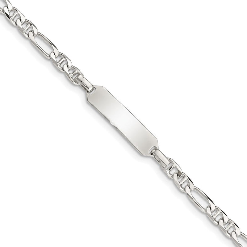 5 Zoll Sterlingsilber Childrens Id Anker 5 Zoll Plus 1 Zoll Verlängerung Glieder Armband