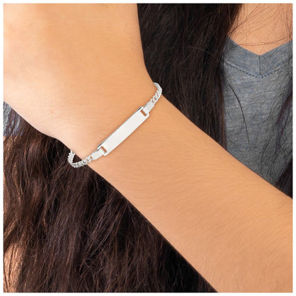 5.5 Zoll Sterlingsilber Baby Id Armband