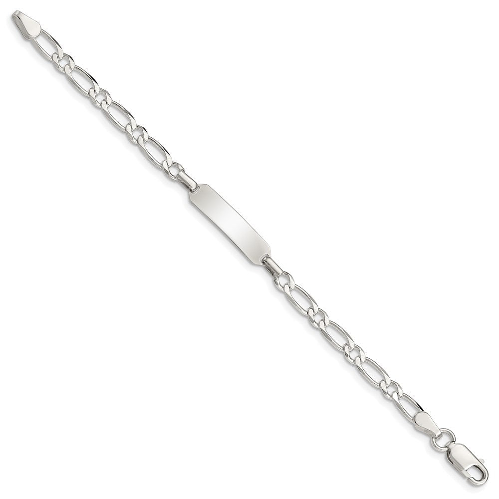 Sterlingsilber Poliert Gravierbar Childrens Id Armband