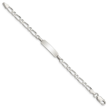 Sterlingsilber Poliert Gravierbar Childrens Id Armband