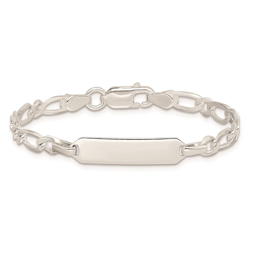 Sterlingsilber Poliert Gravierbar Childrens Id Armband