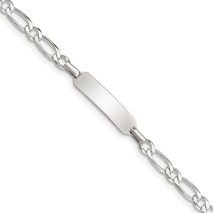 Sterlingsilber Poliert Gravierbar Childrens Id Armband