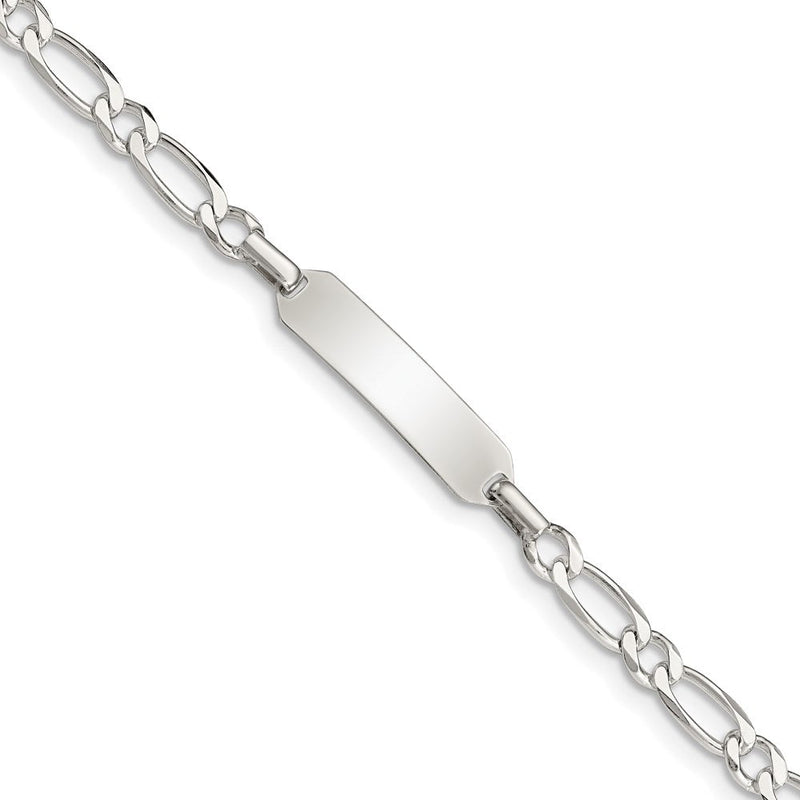 Sterlingsilber Poliert Gravierbar Childrens Id Armband