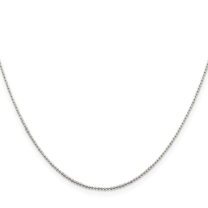 Sterlingsilber 1mm Gekugelt Halskette