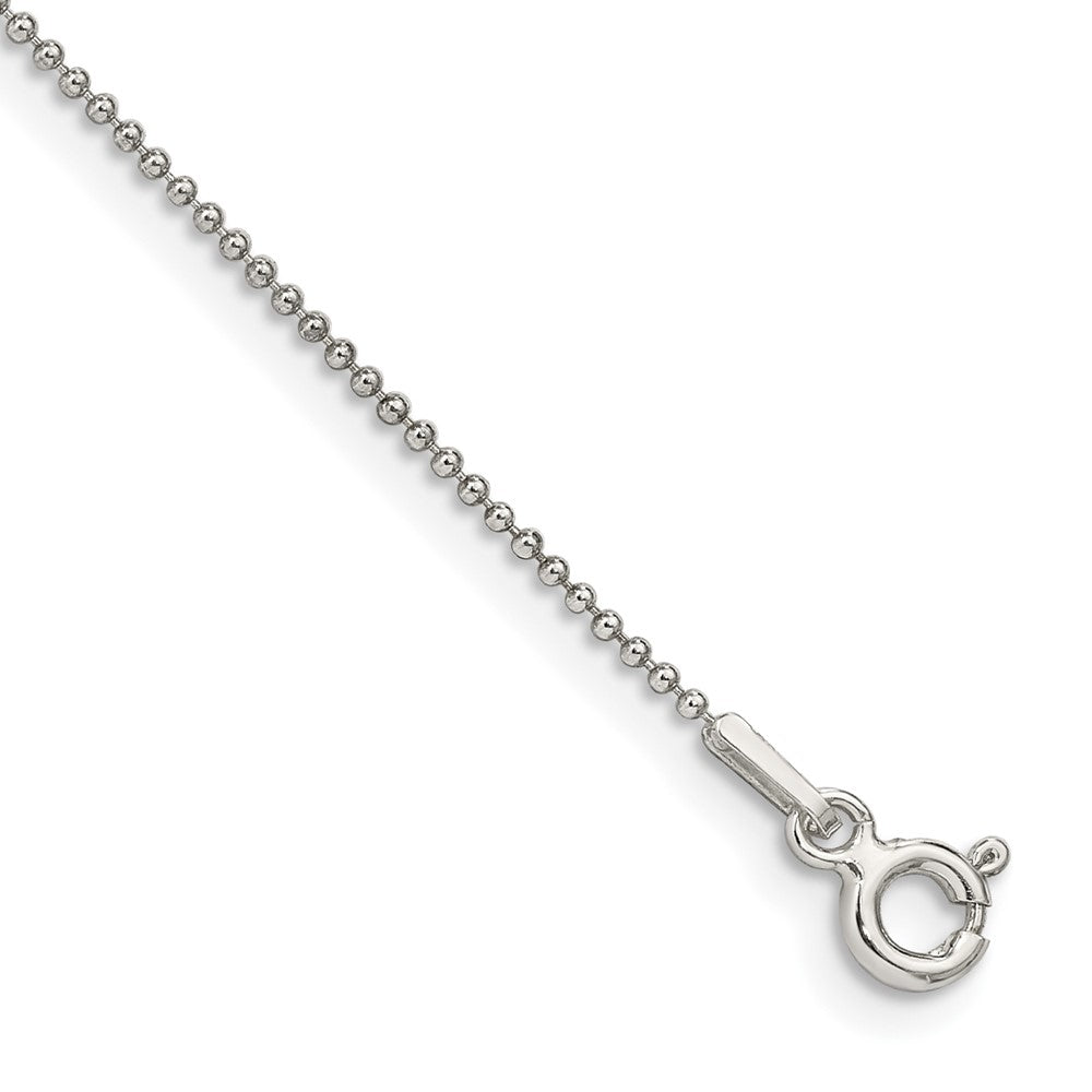 Sterlingsilber 1mm Gekugelt Kette Fußkettchen