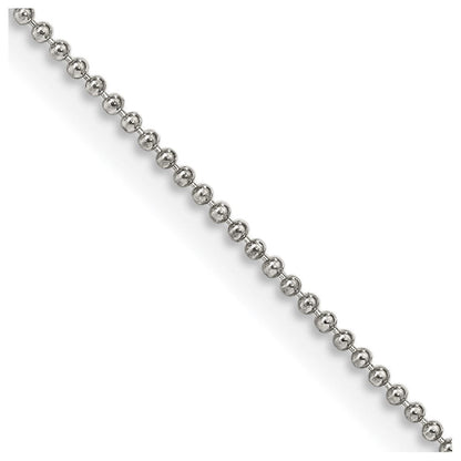 Sterlingsilber 1mm Gekugelt Halskette