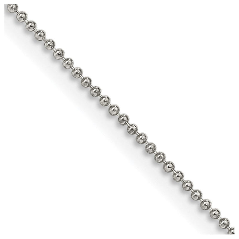 Sterlingsilber 1mm Gekugelt Halskette