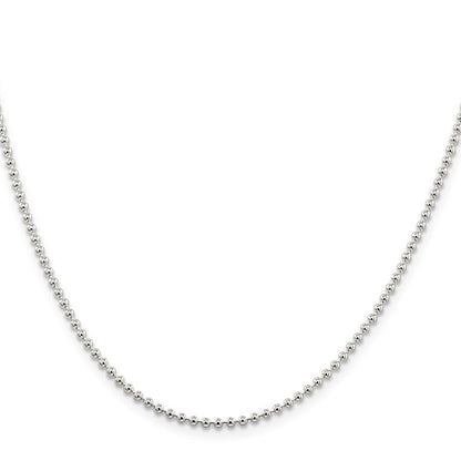 Sterlingsilber 2mm Gekugelt Halskette
