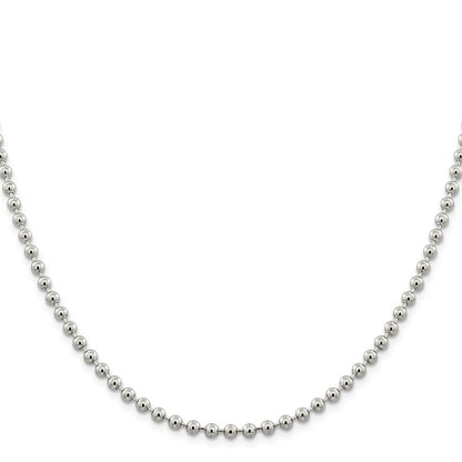Sterlingsilber 4mm Gekugelt Halskette