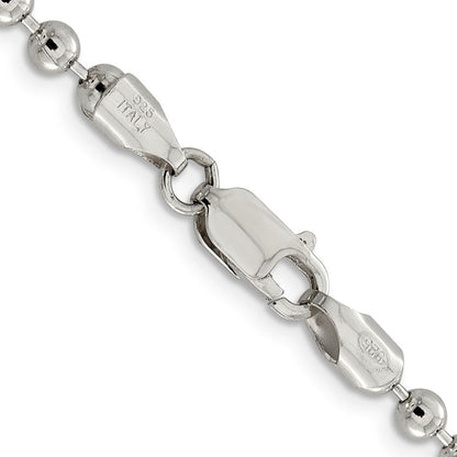 Sterlingsilber 4mm Gekugelt Halskette