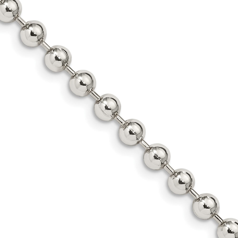 Sterlingsilber 4mm Gekugelt Halskette