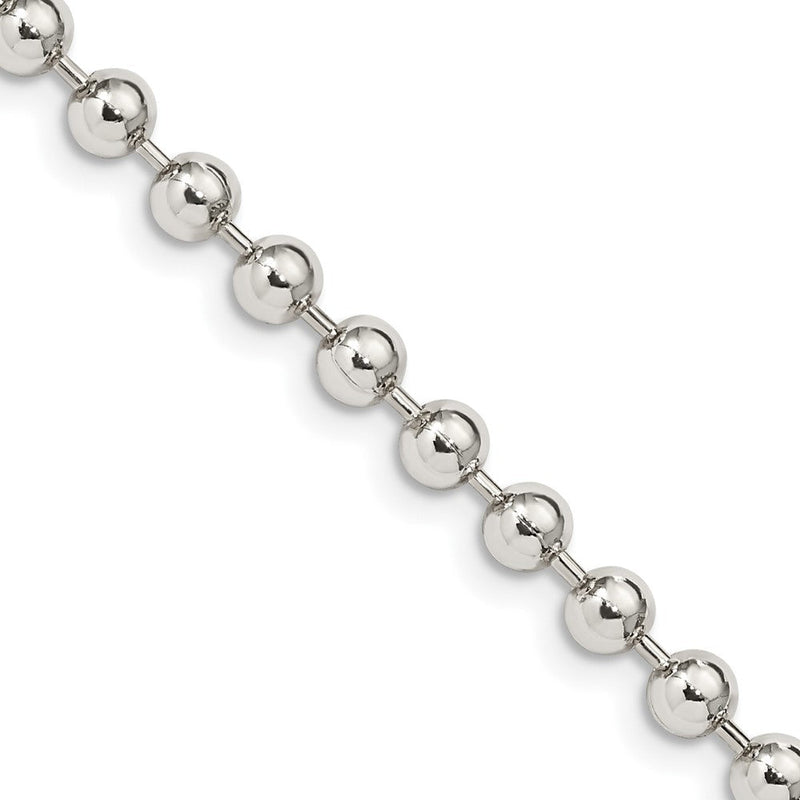 Sterlingsilber 4mm Gekugelt Halskette