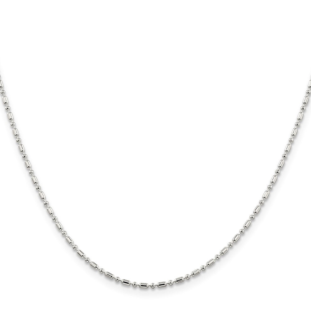 Sterlingsilber 1.5mm Fantasie Gekugelt Kette Kinder Halskette