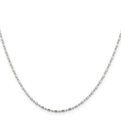 Sterlingsilber 1.5mm Fantasie Gekugelt Kette Kinder Halskette
