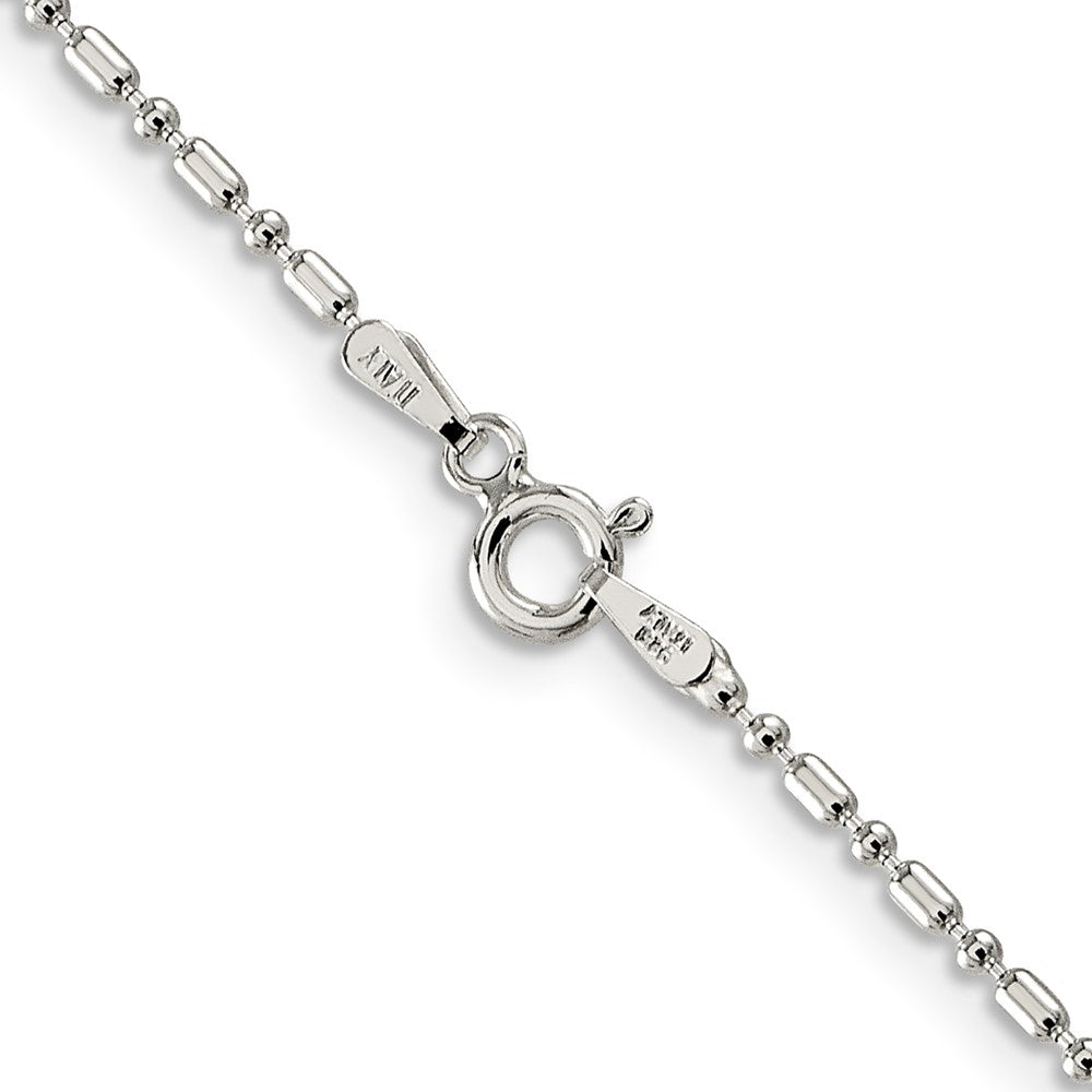 Sterlingsilber 1.5mm Fantasie Gekugelt Kette Kinder Halskette