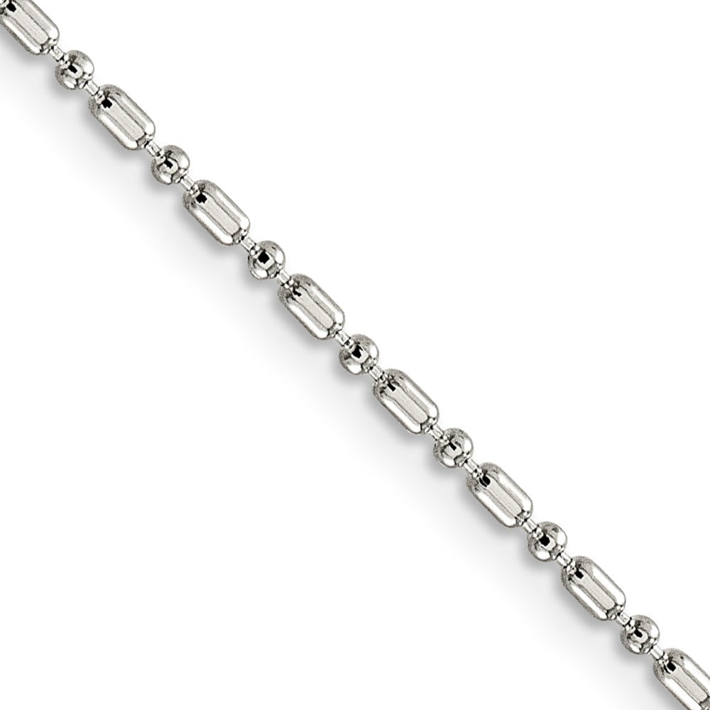 Sterlingsilber 1.5mm Fantasie Gekugelt Kette Kinder Halskette