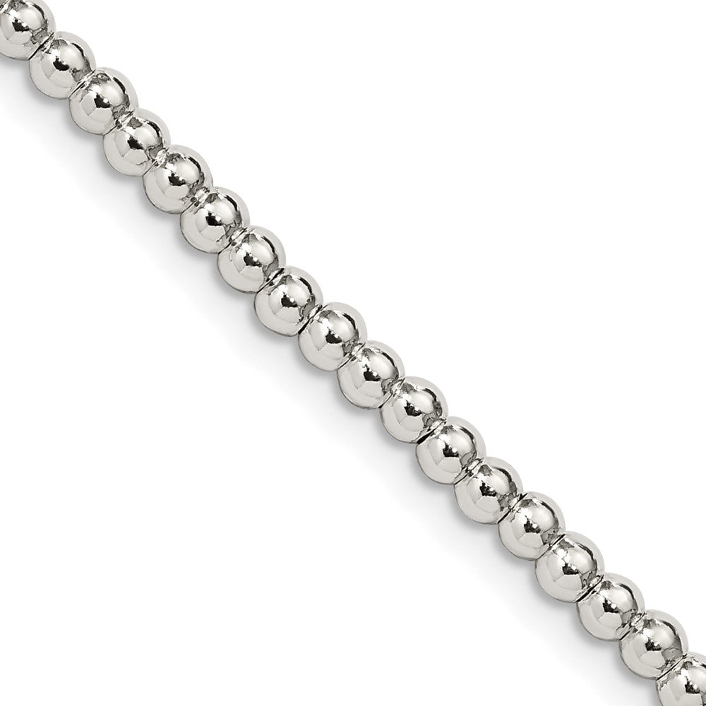 Sterlingsilber 3mm Perlen auf Venezianer Halskette