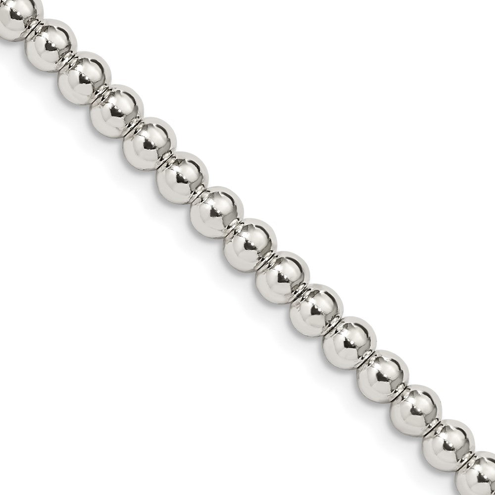 Sterlingsilber 4mm Perlen auf Venezianer Halskette