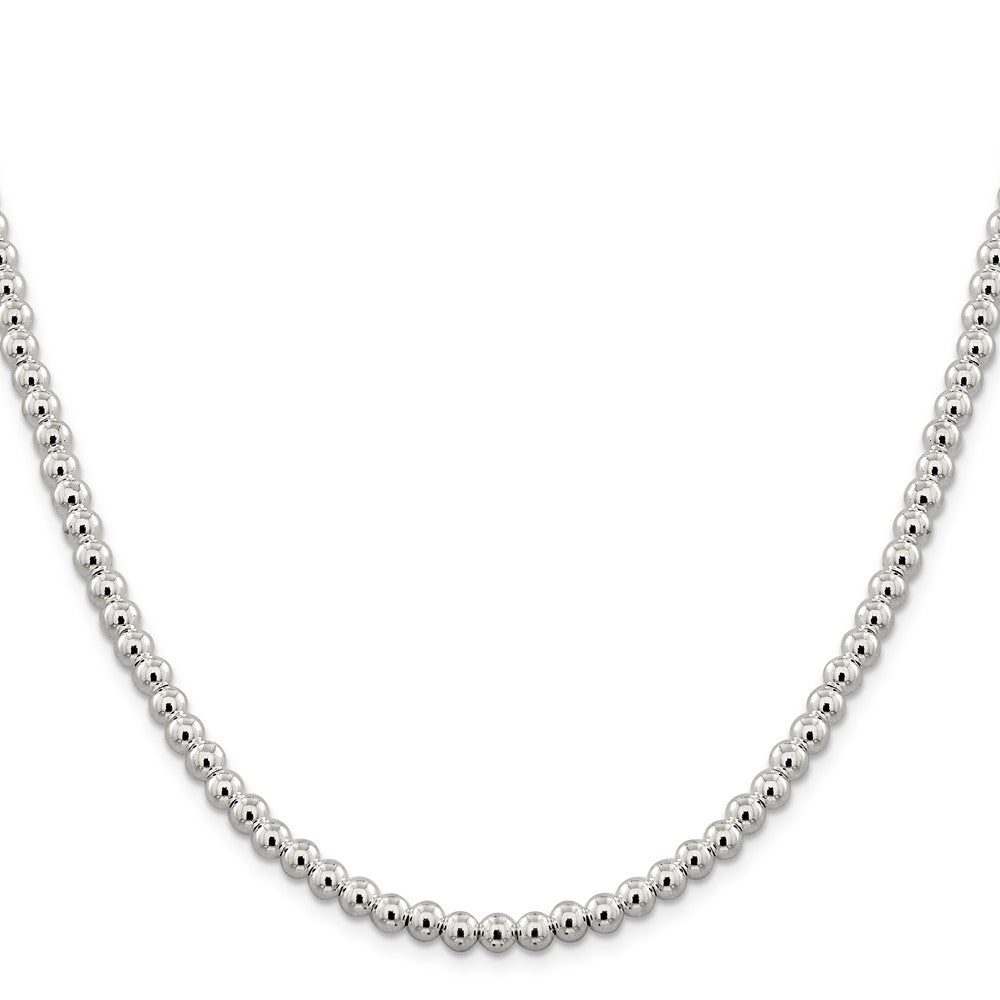 Sterlingsilber 5mm Perlen auf Venezianer Halskette