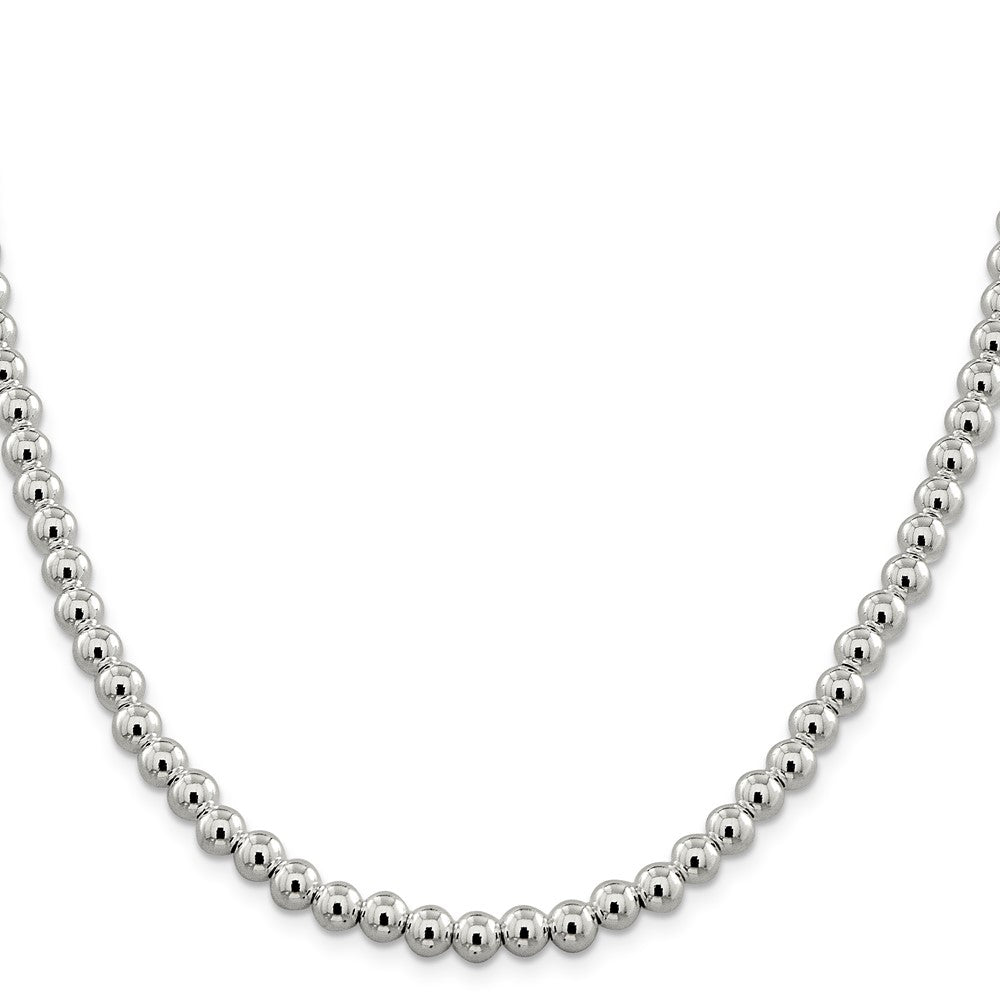 Sterlingsilber 6.1mm Perlen auf Venezianer Halskette
