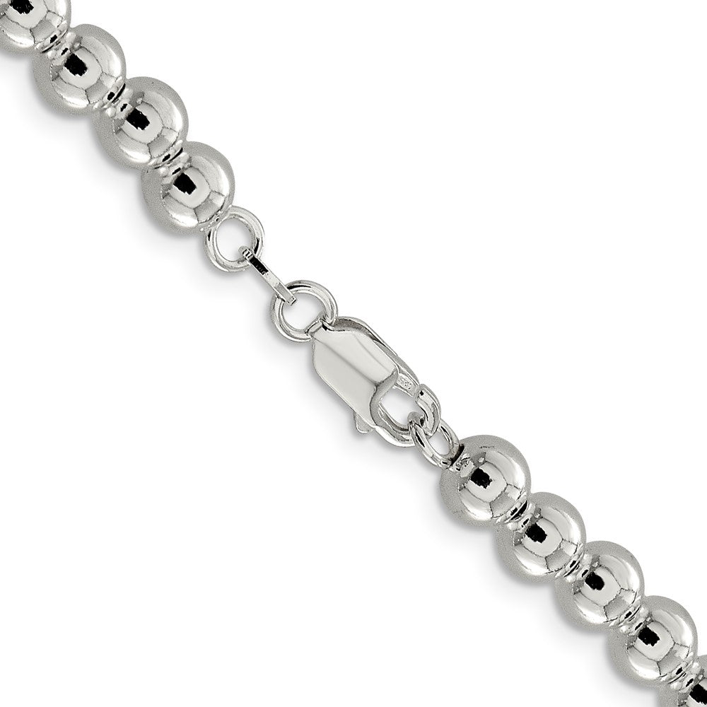 Sterlingsilber 6.1mm Perlen auf Venezianer Halskette