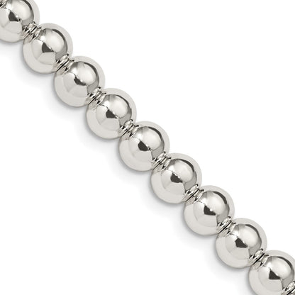 Sterlingsilber 6.1mm Perlen auf Venezianer Halskette
