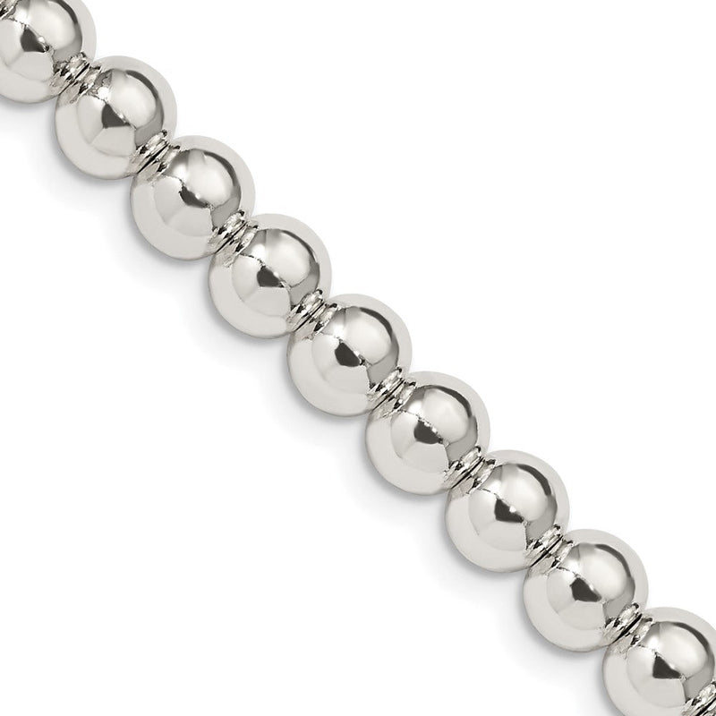 Sterlingsilber 6.1mm Perlen auf Venezianer Halskette