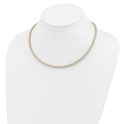 Sterlingsilber Rhodiniert 18inch Cream Satiniert Kordel Halskette