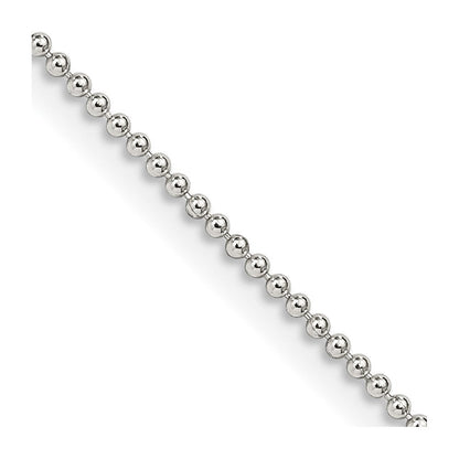 Sterlingsilber 1.25mm Gekugelt Halskette