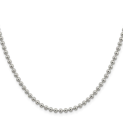 Sterlingsilber 3mm Gekugelt Halskette