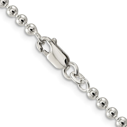 Sterlingsilber 3mm Gekugelt Halskette