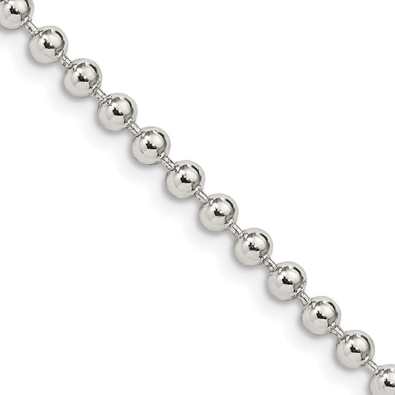 Sterlingsilber 3mm Gekugelt Halskette