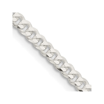 Sterlingsilber 3.15mm Flach Panzer Halskette