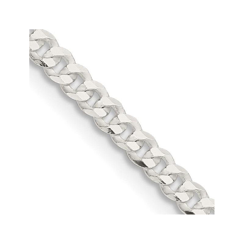 Sterlingsilber 3.15mm Flach Panzer Halskette