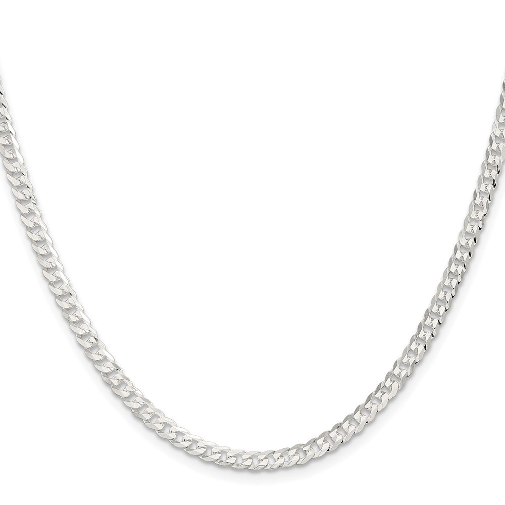 Sterlingsilber 3.8mm Flach Panzer Halskette