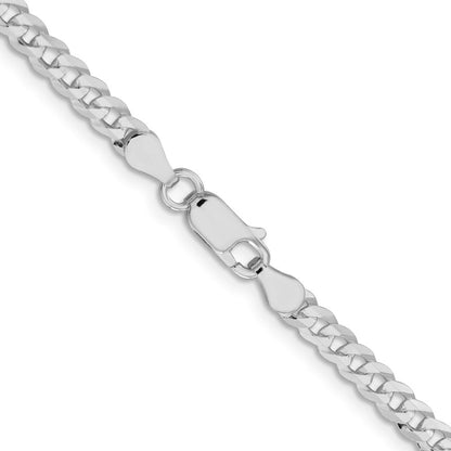 Sterlingsilber 3.8mm Flach Panzer Halskette