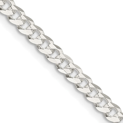 Sterlingsilber 3.8mm Flach Panzer Halskette
