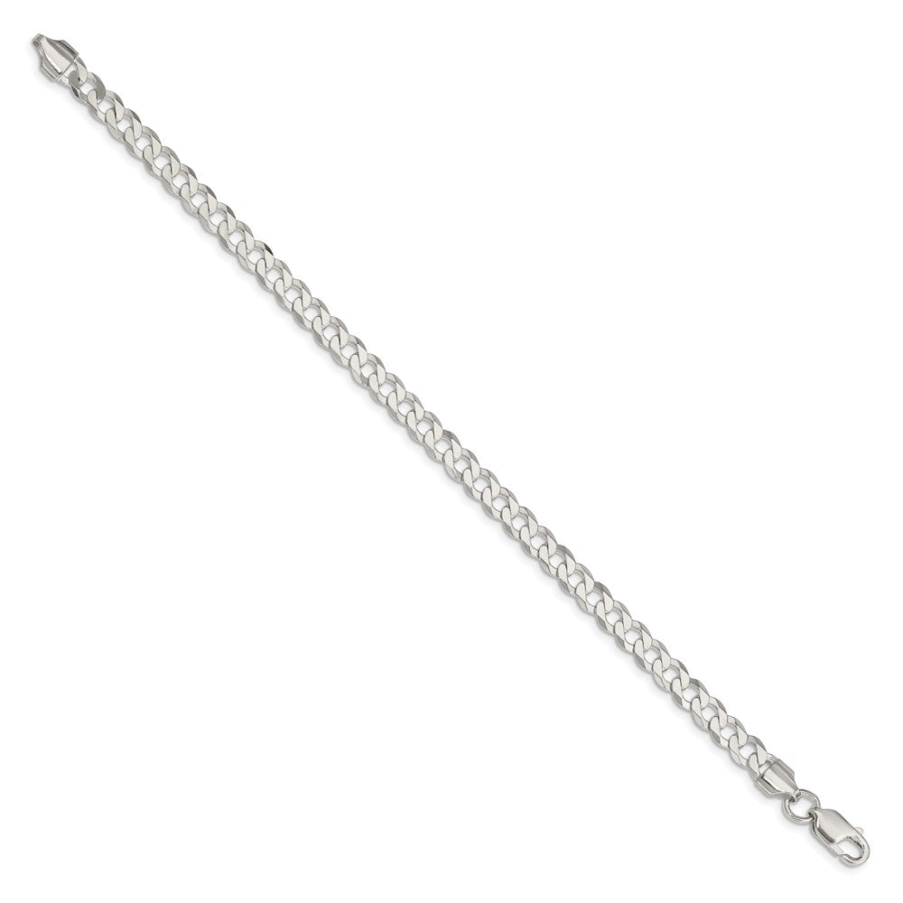Sterlingsilber 5.75mm Flach Panzer Gliederarmband