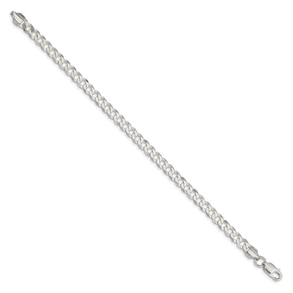 Sterlingsilber 5.75mm Flach Panzer Gliederarmband