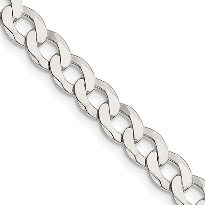 30 Zoll Sterlingsilber 6.8mm Flach Panzer Halskette