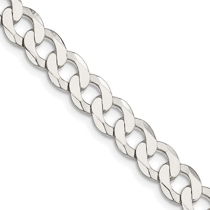 30 Zoll Sterlingsilber 7.5mm Flach Panzer Halskette
