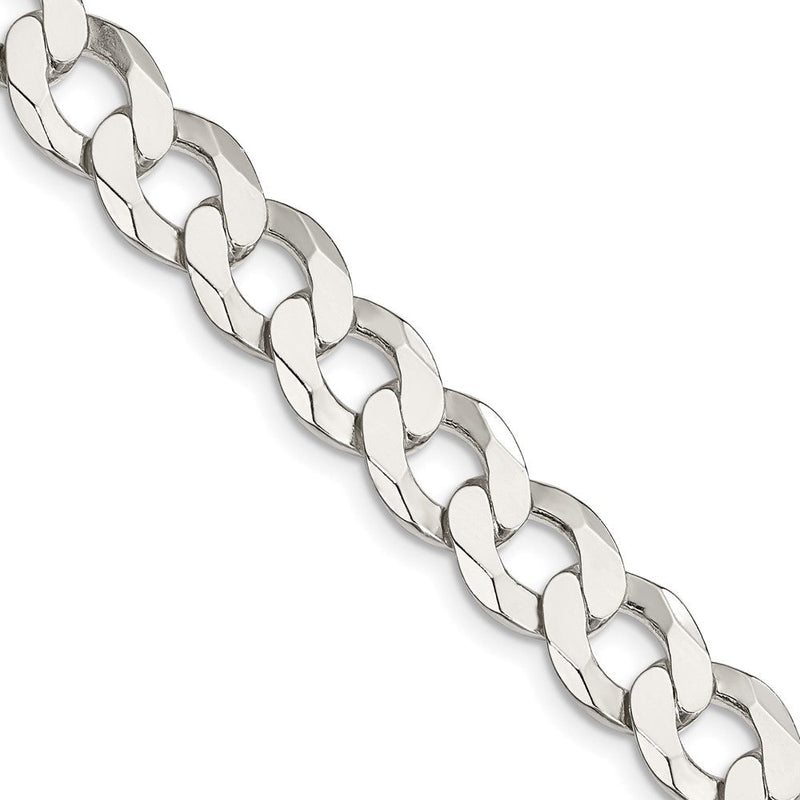 30 Zoll Sterlingsilber 9.75mm Flach Panzer Halskette