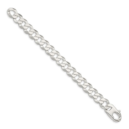 9 Zoll Sterlingsilber 14mm Flach Panzer Gliederarmband