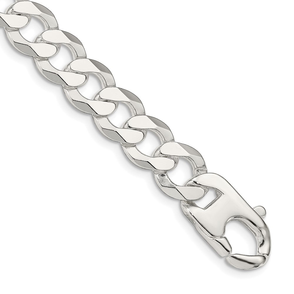 9 Zoll Sterlingsilber 14mm Flach Panzer Gliederarmband