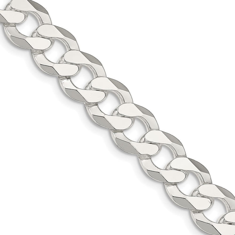 Sterlingsilber 14mm Flach Panzer Halskette